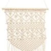 Makrame-seinävaate 40x80 Cm Luonnonvalkoinen
