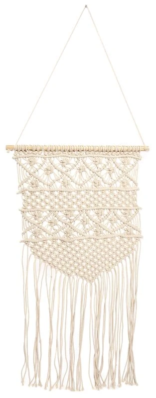 Makrame-seinävaate 40x80 Cm Luonnonvalkoinen 1 Makrame-seinävaate 40x80 Cm Luonnonvalkoinen
