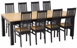 Minea Lux 8-hengen Ruokailuryhmä, Musta/koivu 8 Minea Lux 8-hengen Ruokailuryhmä, Musta/koivu -Yleinen Kotikauppa minea lux ruokailuryhma 1 8 musta koivu kuva4