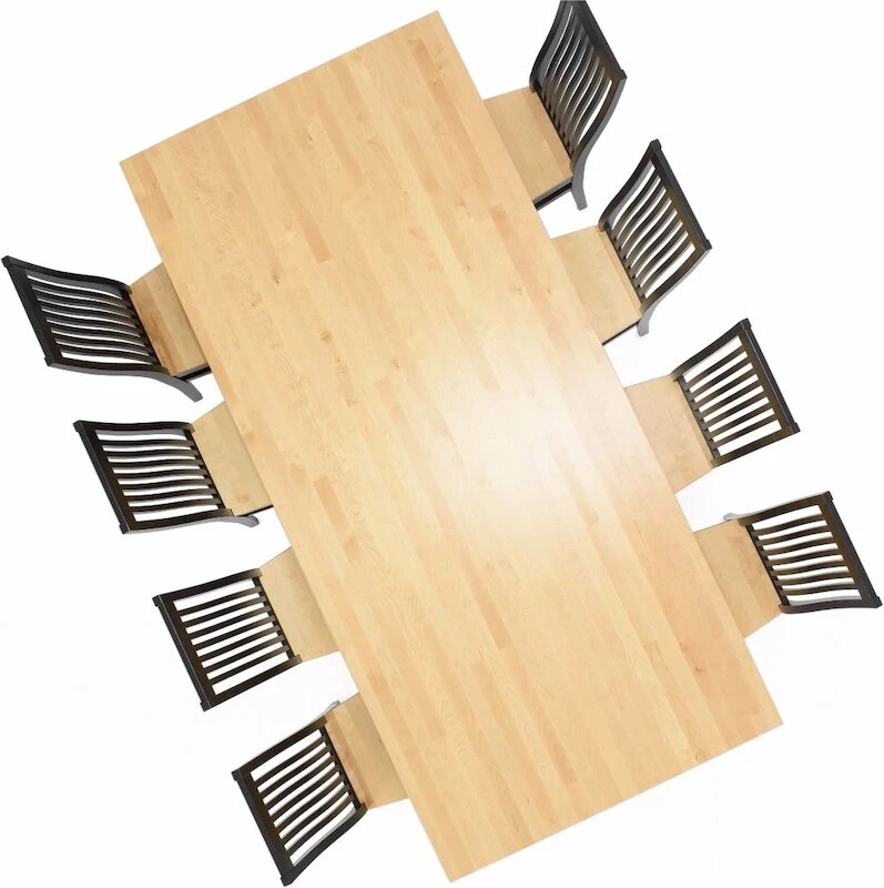 Minea Lux 8-hengen Ruokailuryhmä, Musta/koivu 1 Minea Lux 8-hengen Ruokailuryhmä, Musta/koivu