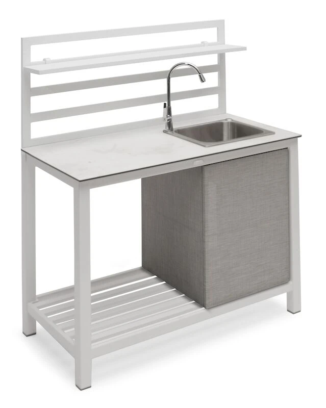 Åminne Kesäkeittiö Altaalla Ja Hanalla, Valkoinen 3 Åminne Kesäkeittiö Altaalla Ja Hanalla, Valkoinen - Image 3