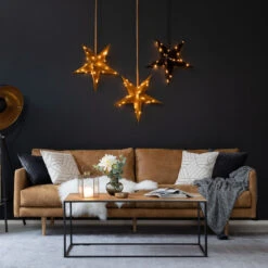 Noortrade Sametti Paperitähti 60 Cm Harmaa