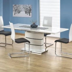 Nobel Jatkettava Ruokapöytä 160-200x90 Cm Kiiltävä Valkoinen 9 Nobel Jatkettava Ruokapöytä 160-200x90 Cm Kiiltävä Valkoinen -Yleinen Kotikauppa nobel ruokap yt jatkettava veke