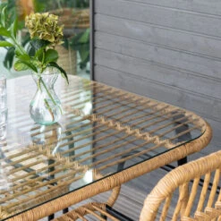 Oldie Puutarhapöytä 150x80 Cm Luonnonväri/ Musta