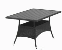 Outfit Oscar Puutarhapöytä 150x85 Cm Musta Polyrottinki/metalli 7 Outfit Oscar Puutarhapöytä 150x85 Cm Musta Polyrottinki/metalli -Yleinen Kotikauppa outfit oscar puutarhapoyta 150x85 musta polyrottinki 01