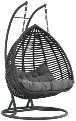 Pisara Kahden Istuttava Riippukeinu Jalustalla Harmaa Polyrottinki/teräs 8 Pisara Kahden Istuttava Riippukeinu Jalustalla Harmaa Polyrottinki/teräs -Yleinen Kotikauppa pisara 2istuttava riippukeinu sivu