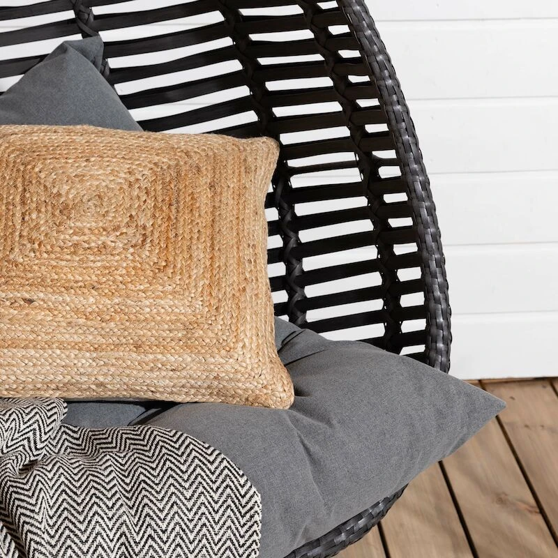 Pisara Kahden Istuttava Riippukeinu Jalustalla Harmaa Polyrottinki/teräs 2 Pisara Kahden Istuttava Riippukeinu Jalustalla Harmaa Polyrottinki/teräs - Image 2