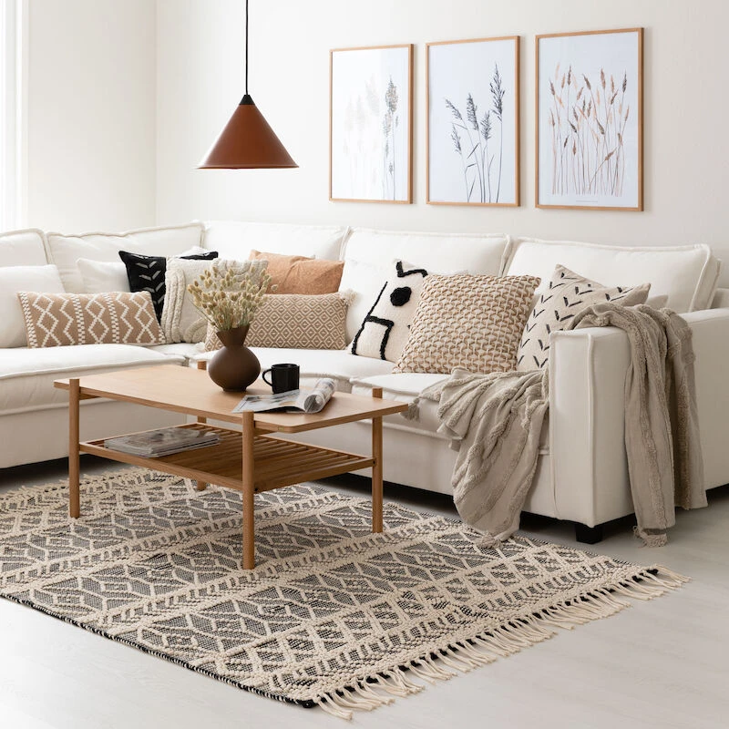 Kuori Koristetyyny 50x50 Cm Luonnonväri/valkoinen 6 Kuori Koristetyyny 50x50 Cm Luonnonväri/valkoinen - Image 6