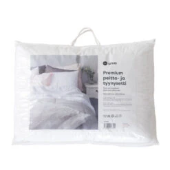 Premium Peitto- Ja Tyynysetti Valkoinen