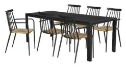 Saarni-Envy Eva 6-hengen Ruokailuryhmä Musta 7 Saarni-Envy Eva 6-hengen Ruokailuryhmä Musta -Yleinen Kotikauppa puro envy eva ruokailuryhma 1 6 kuva2