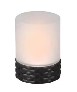 Trio Parral Aurinkokennopöytävalaisin Mattamusta