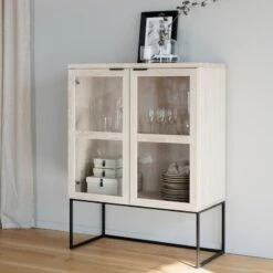 Rowico Everett Vitriini 95x41x125 Cm Valkopesty Tammi 9 Rowico Everett Vitriini 95x41x125 Cm Valkopesty Tammi -Yleinen Kotikauppa rowico everett kaappi lasiovilla 95x41x105cm valkopesty tammi 6