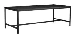 Rowico Everett Ruokapöytä 220x100 Cm Musta