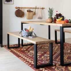 Ruska Penkki 35x176 Cm Antiikkipetsattu Harjattu Ja Lakattu Mänty/musta Met