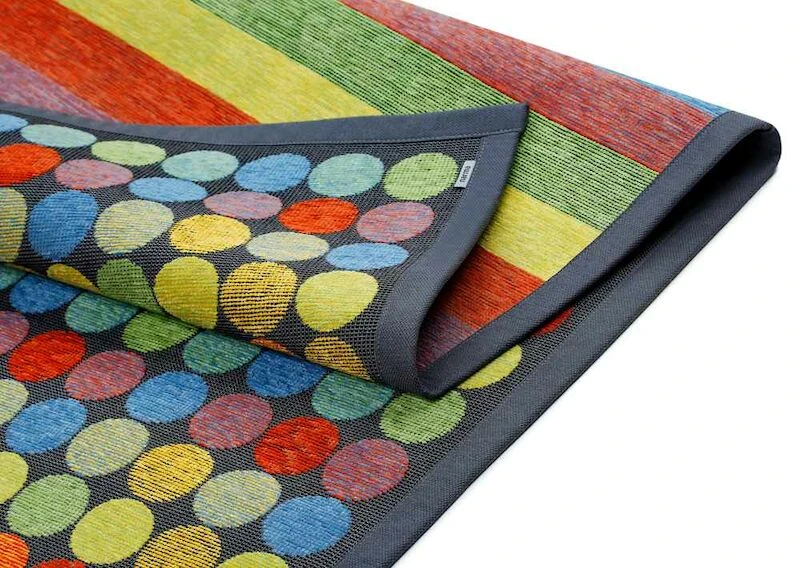 Narma Pallika Kaksipuolinen Puuvillamatto Värikäs 200x300 Cm 2 Narma Pallika Kaksipuolinen Puuvillamatto Värikäs 200x300 Cm - Image 2