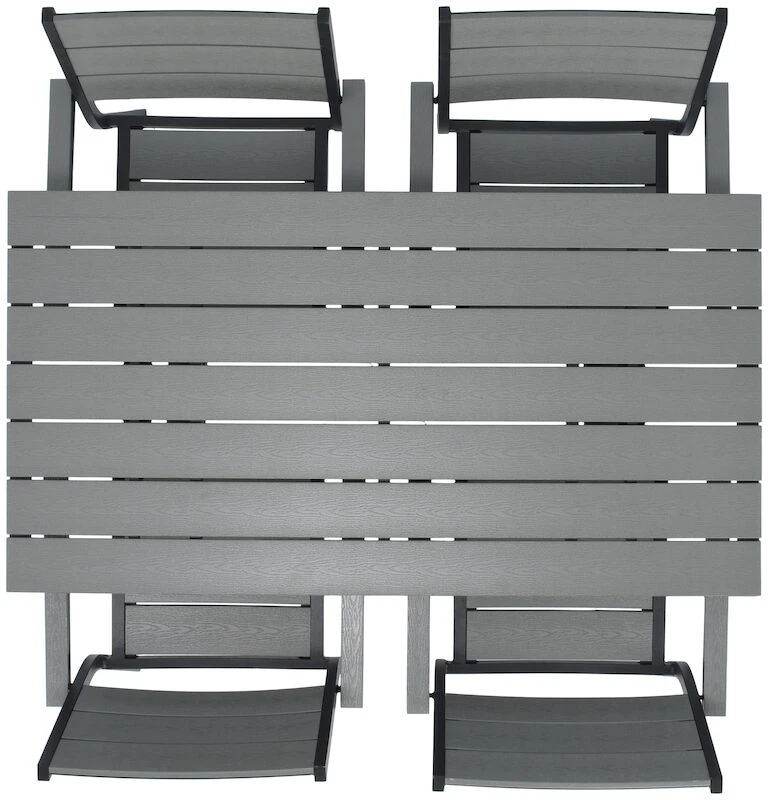 Saarni Hotel Aintwood 4-hengen Ruokailuryhmä Musta/harmaa 5 Saarni Hotel Aintwood 4-hengen Ruokailuryhmä Musta/harmaa - Image 5