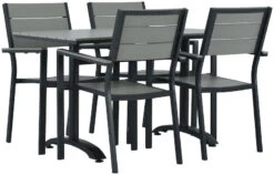 Saarni Hotel Aintwood 4-hengen Ruokailuryhmä Musta/harmaa 8 Saarni Hotel Aintwood 4-hengen Ruokailuryhmä Musta/harmaa -Yleinen Kotikauppa saarni hotel aintwood ruokailuryhm 4hengen musta harmaa 1