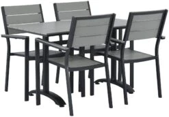 Saarni Hotel Aintwood 4-hengen Ruokailuryhmä Musta/harmaa