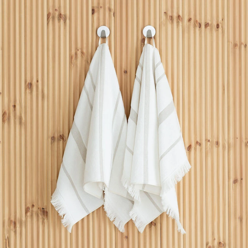 Sade Pellavasekoite Käsipyyhe 50x80 Cm Luonnonvalkoinen/maitokahvi 1 Sade Pellavasekoite Käsipyyhe 50x80 Cm Luonnonvalkoinen/maitokahvi