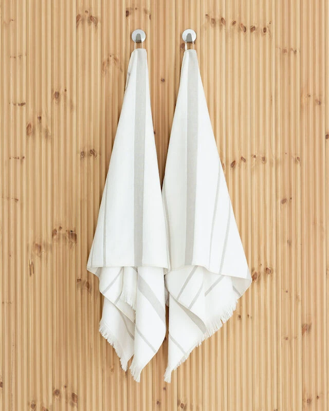 Sade Pellavasekoite Kylpypyyhe 70x140 Cm Luonnonvalkoinen/maitokahvi 2 Sade Pellavasekoite Kylpypyyhe 70x140 Cm Luonnonvalkoinen/maitokahvi - Image 2