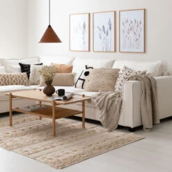 Kuori Koristetyyny 50x50 Cm Luonnonväri/valkoinen