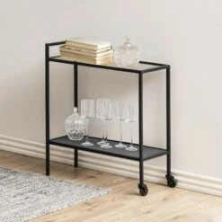Seaford Tarjoiluvaunu 60x35 Cm Lasi/musta 11 Seaford Tarjoiluvaunu 60x35 Cm Lasi/musta -Yleinen Kotikauppa seaford tarjoiluvaunu 60x35cm lasi musta 7