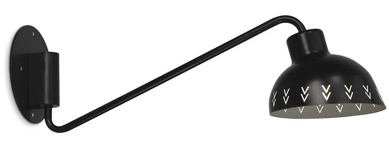 Sessak Vilja Seinävalaisin Musta 1 Sessak Vilja Seinävalaisin Musta