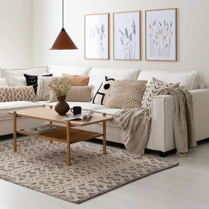 Kuori Koristetyyny 50x50 Cm Luonnonväri/valkoinen 4 Kuori Koristetyyny 50x50 Cm Luonnonväri/valkoinen - Image 4