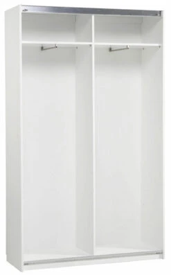 Stina Liukuovikomero 120 Cm Valkoinen/hopeajalava