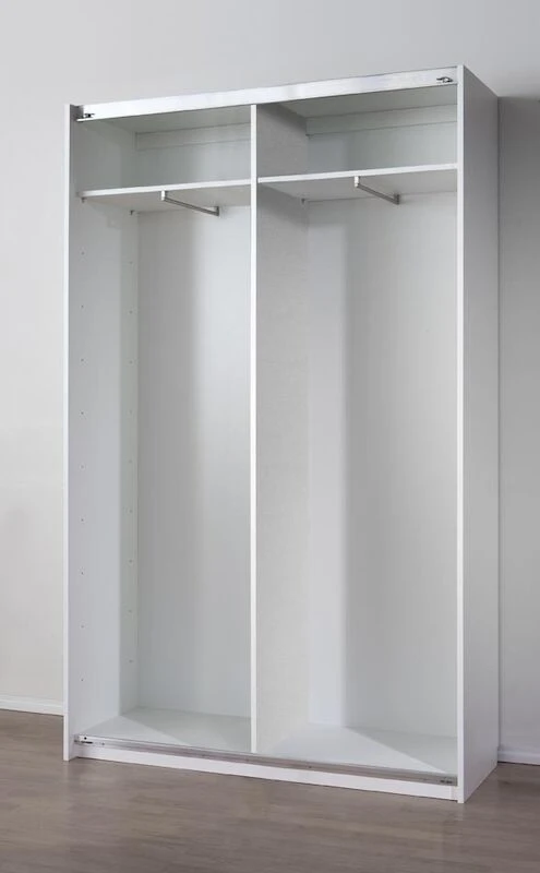 Stina Liukuovikomero 120 Cm Valkoinen/hopeajalava 2 Stina Liukuovikomero 120 Cm Valkoinen/hopeajalava - Image 2