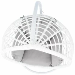 String Riippukeinu Ja Teline Valkoinen/ Harmaat Pehmusteet 10 String Riippukeinu Ja Teline Valkoinen/ Harmaat Pehmusteet -Yleinen Kotikauppa string riippukeinu valkoinen vaaleanharmaa