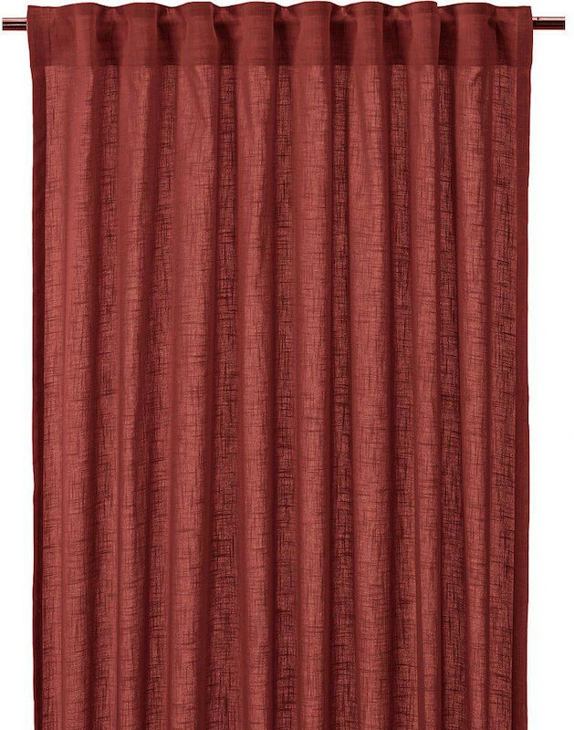 Svanefors Otila Verhot 2x125x250 Cm Punainen 1 Svanefors Otila Verhot 2x125x250 Cm Punainen