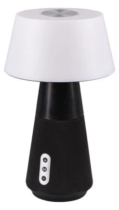 Trio DJ LED Pöytävalaisin Antrasiitti Bluetooth-kaiuttimella