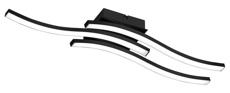 Trio Route LED Kattovalaisin 3-os. Mattamusta 1 Trio Route LED Kattovalaisin 3-os. Mattamusta