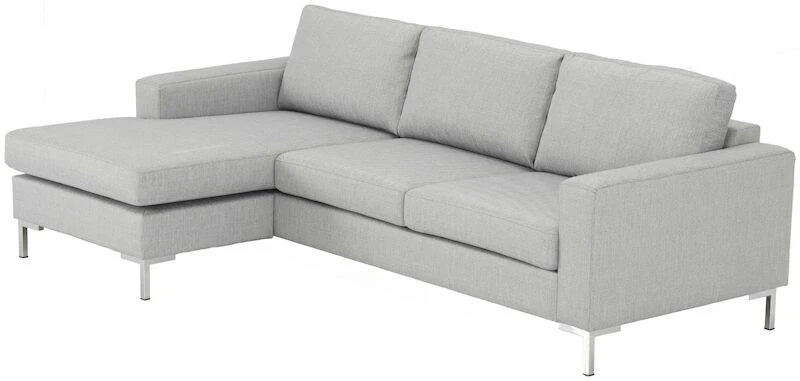 Toronto Divaanisohva Vaaleanharmaa Surprise 25T6 Kangas, Metallijalat 2 Toronto Divaanisohva Vaaleanharmaa Surprise 25T6 Kangas, Metallijalat - Image 2