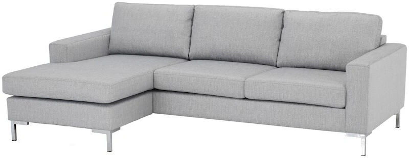 Toronto Divaanisohva Vaaleanharmaa Surprise 25T6 Kangas, Metallijalat 3 Toronto Divaanisohva Vaaleanharmaa Surprise 25T6 Kangas, Metallijalat - Image 3