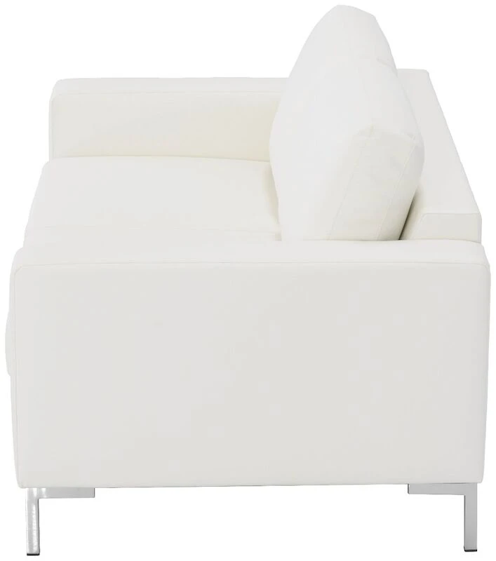 Toronto 2-istuttava Sohva Valkoinen Madryt White 910 PU-keinonahka, Metallijalat 2 Toronto 2-istuttava Sohva Valkoinen Madryt White 910 PU-keinonahka, Metallijalat - Image 2