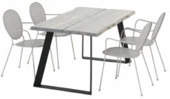 Triangel-Melena 4-hengen Ruokailuryhmä Savunharmaa/musta -Yleinen Kotikauppa triangel melena 4henk ruokryhm savunharm must