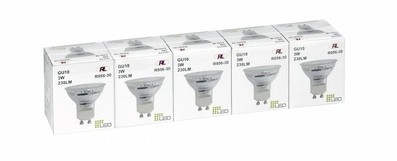Trio LED-lamppu GU10 3 W 230lm 5 Kpl/pakkaus 1 Trio LED-lamppu GU10 3 W 230lm 5 Kpl/pakkaus