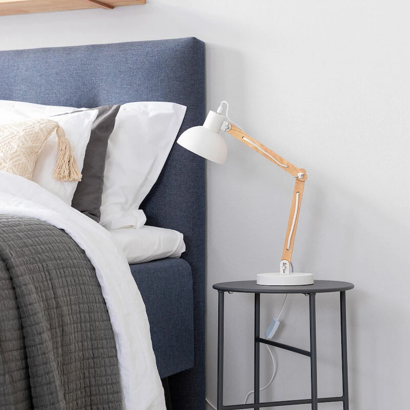 TRIO Kimi Pöytävalaisin E27 Valkoinen-puu 2 TRIO Kimi Pöytävalaisin E27 Valkoinen-puu - Image 2