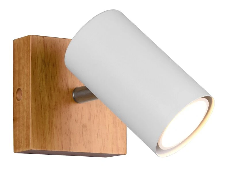 Trio Marley Spotti 1-os. GU10 Mattavalkoinen/puu 2 Trio Marley Spotti 1-os. GU10 Mattavalkoinen/puu - Image 2