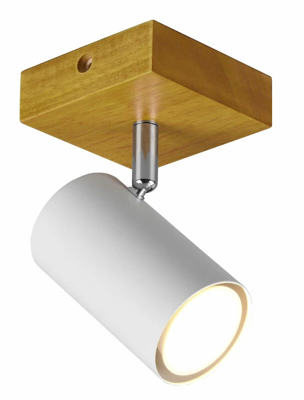 Trio Marley Spotti 1-os. GU10 Mattavalkoinen/puu 6 Trio Marley Spotti 1-os. GU10 Mattavalkoinen/puu - Image 6