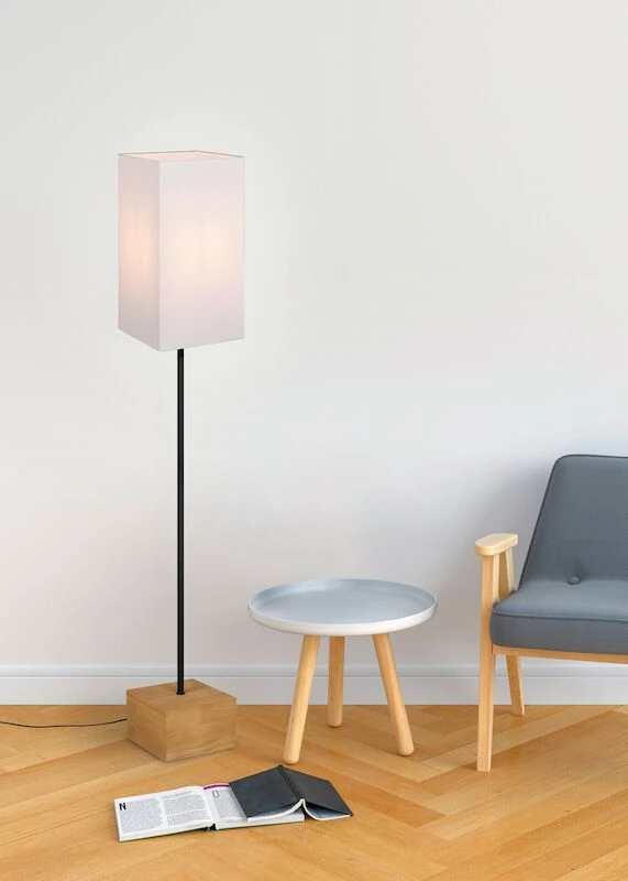 Trio Woody Lattiavalaisin Puu/valkoinen 1 Trio Woody Lattiavalaisin Puu/valkoinen