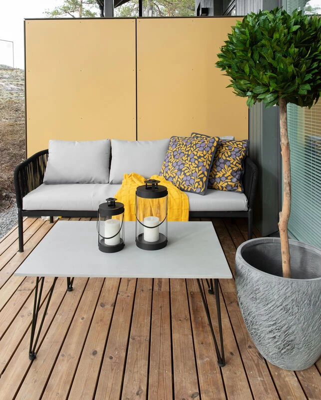 Tuohi 3-istuttava Sohva Musta/harmaa 3 Tuohi 3-istuttava Sohva Musta/harmaa - Image 3