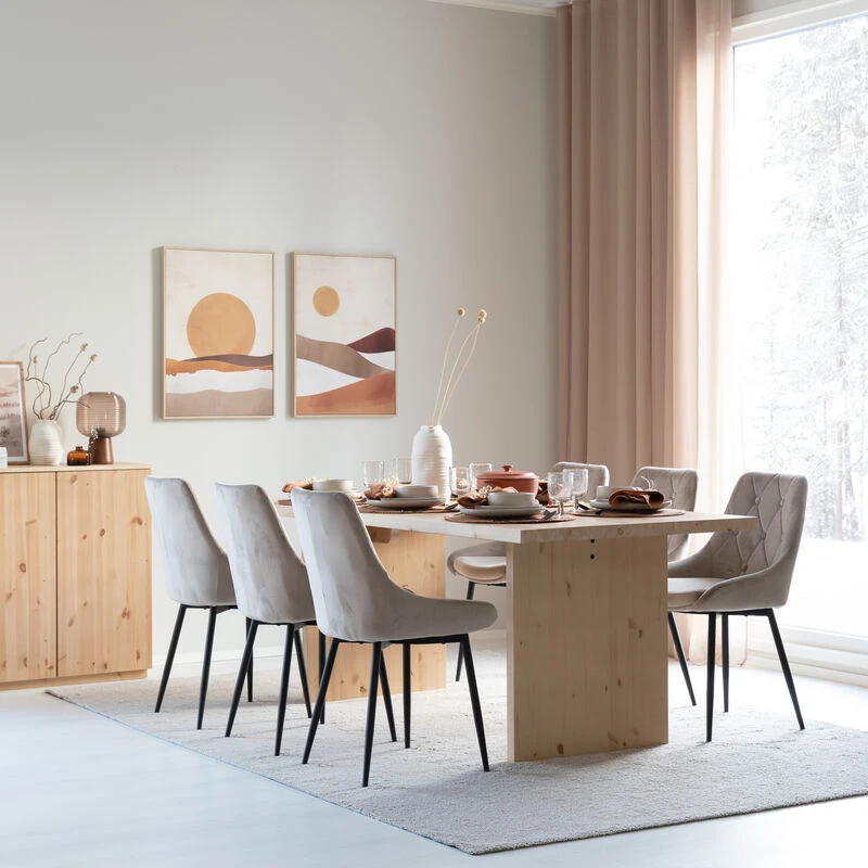 Iso Aurinko Taulu 50x70 Cm Ruskea/beige/okra, Luonnonvärinen Kehys 3 Iso Aurinko Taulu 50x70 Cm Ruskea/beige/okra, Luonnonvärinen Kehys - Image 3