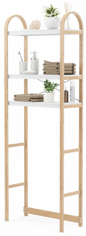 Umbra Bellwood Hylly Wc-istuimen Ylle 60,9x26x167,6cm Luonnonväri/valkoinen 5 Umbra Bellwood Hylly Wc-istuimen Ylle 60,9x26x167,6cm Luonnonväri/valkoinen - Image 5