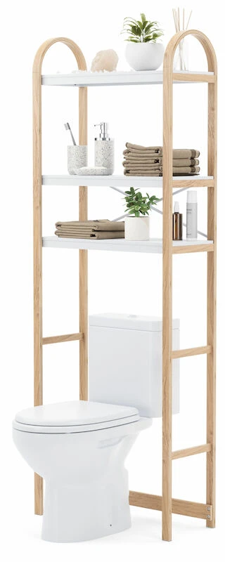 Umbra Bellwood Hylly Wc-istuimen Ylle 60,9x26x167,6cm Luonnonväri/valkoinen 1 Umbra Bellwood Hylly Wc-istuimen Ylle 60,9x26x167,6cm Luonnonväri/valkoinen