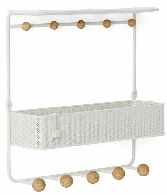 Umbra Estique Hylly & Naulakko 31,1x31,7x10,1 Cm Valkoinen 2 Umbra Estique Hylly & Naulakko 31,1x31,7x10,1 Cm Valkoinen - Image 2