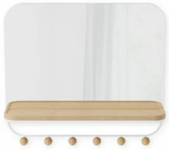 Umbra Estique Peili & Naulakko 45,7x40,6x10,1 Cm Valkoinen 11 Umbra Estique Peili & Naulakko 45,7x40,6x10,1 Cm Valkoinen -Yleinen Kotikauppa umbra estique peilinaulakko valkoinen1