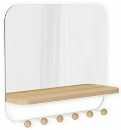 Umbra Estique Peili & Naulakko 45,7x40,6x10,1 Cm Valkoinen 9 Umbra Estique Peili & Naulakko 45,7x40,6x10,1 Cm Valkoinen -Yleinen Kotikauppa umbra estique peilinaulakko valkoinen3